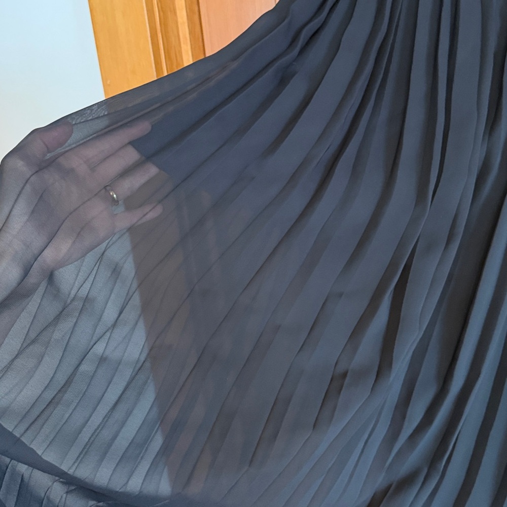 Miss Sixty Strapless Black Pleated Maxi Gown - Picture 6 of 9